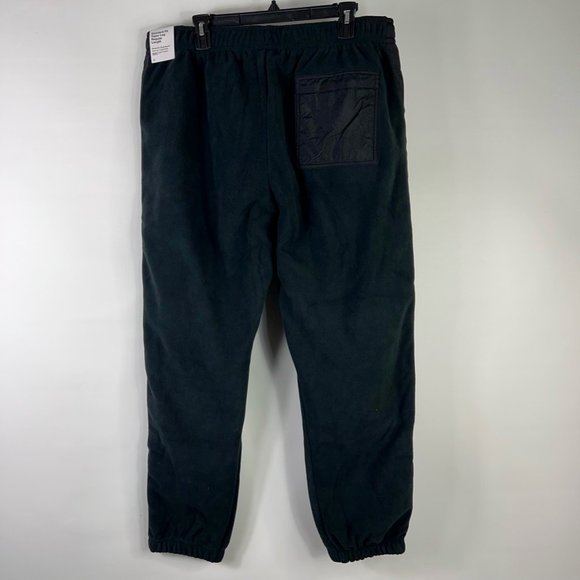 Nike Mens Fleece Jogger Pants Black Standard Fit Pockets Tapered Leg XL New - Picture 2 of 12